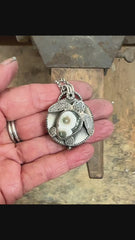 Sea Turtle Swivel Locket with Wave