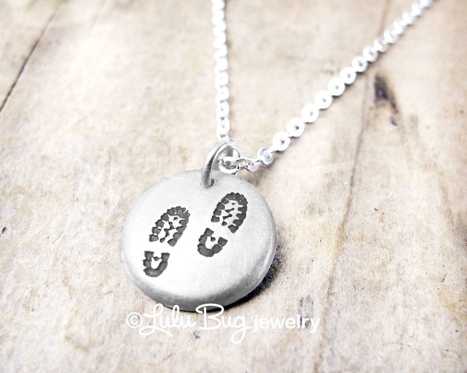 Silver hiking buying boot pendant